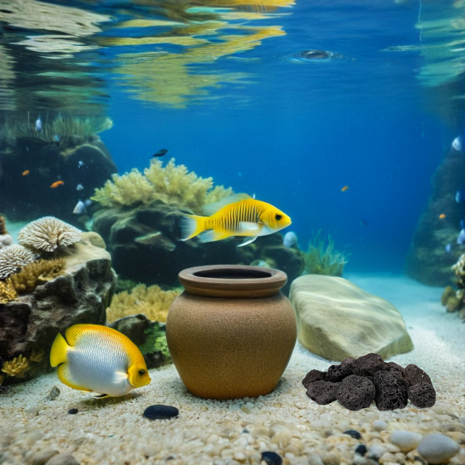 Succulent Set - Pietre di lava naturali per acquari,
