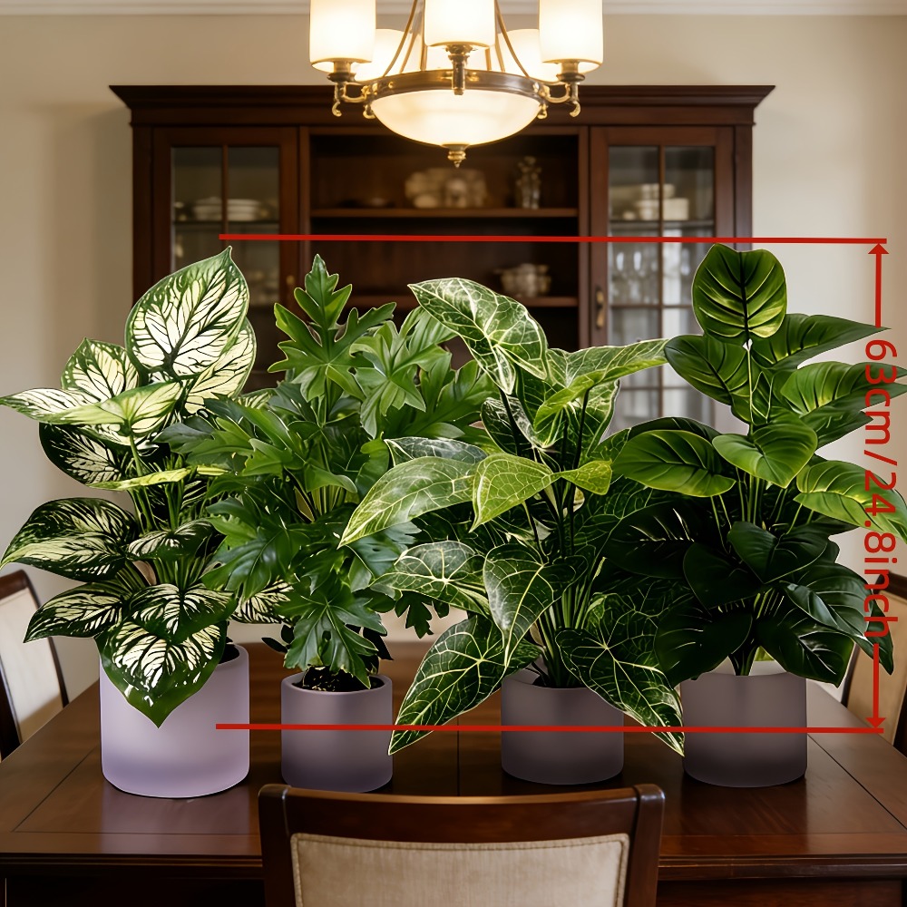 Set di 4 Piante Artificiali co - Fiddle Leaf Fig recensione e prezzo